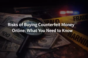 Risks of buying counterfeit money online