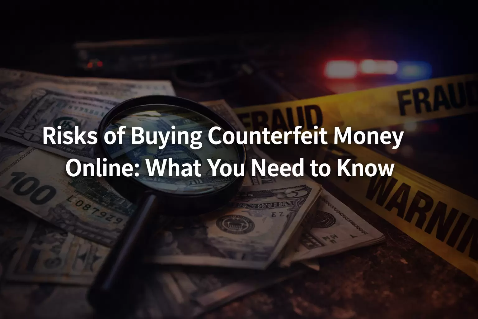 Risks of buying counterfeit money online