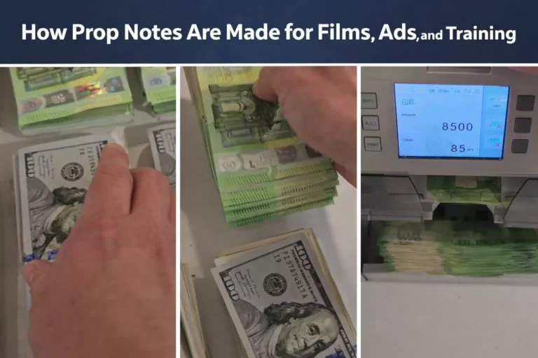 How Prop Notes Are Made for Films, Ads, and Training