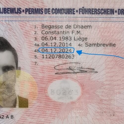 Belgiam Driver License