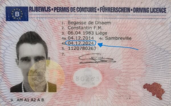 Belgiam Driver License