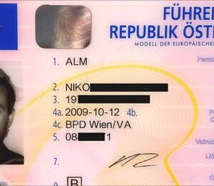 Austrian Driver License