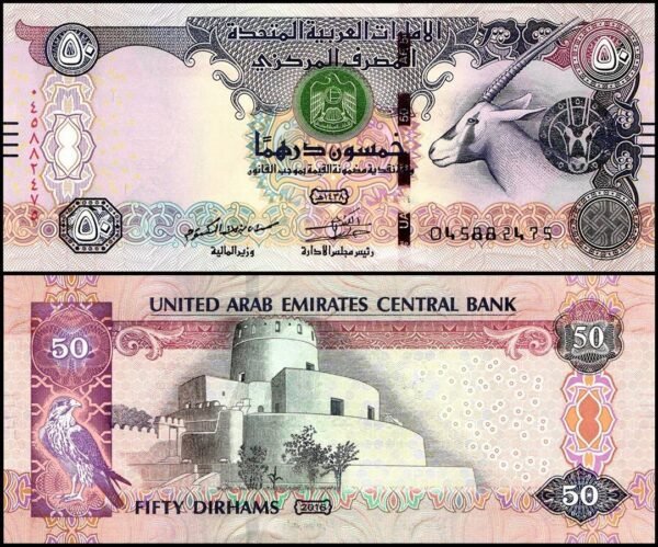 AED 50 Dirham Bills