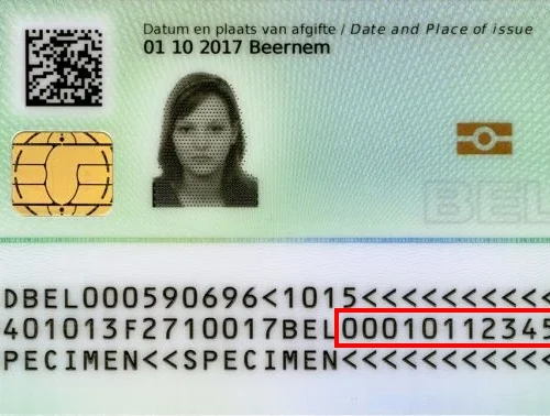 Belgium ID Card