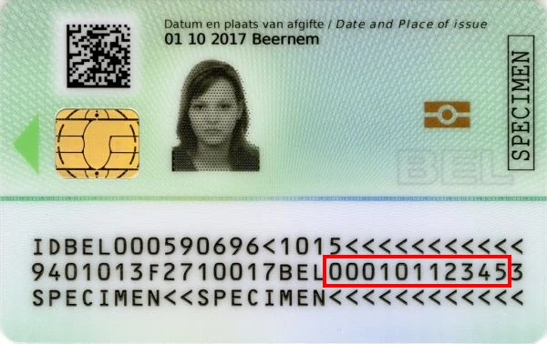 Belgium ID Card