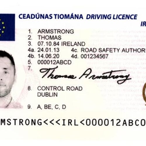 Irish Driver License